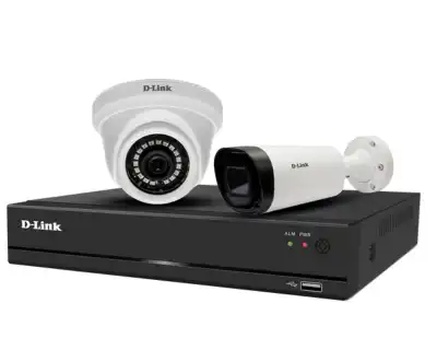 Image showing CCTV Cameras and DVR of D Link Company, DVR Color - Black