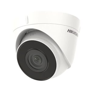 Hikvision 4 MP IP Network Dome CCTV Camera DS-2CD1343G0E-I 4MM 4MP: A white dome-style IP network CCTV camera by Hikvision. This 4-megapixel camera offers clear video capture and includes a 4mm lens. The package also includes a USEWELL RJ45 connector for seamless network connectivity
