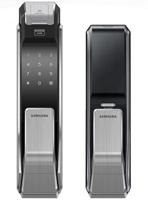 Samsung SHS-P718 Fingerprint Push Pull 2 Way Latch Mortise Digital Door Lock Samsung SHS-P718 Fingerprint Push Pull 2 Way Latch Mortise Digital Door Lock