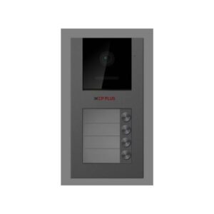 Image contain Outdoor unit of Video Door Phone with 4 bell , it is used for 4 floor building. model no CP-PAV-C341