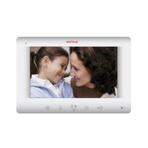 Image contains Indoor Screen unit of CP Plus Digital CP-PVM-70T 7 Inch Color Indoor Monitor with touch screen button