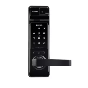 Dorset Steel Graphite Matt Finish Smart Door Lock DG 501 MGM Digital Lock Mortise DG 501 MGM 4-in-1 Access (Bio + Pin + Key+ Card) BLE -Optional