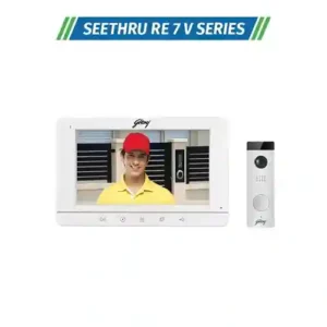 Godrej SeeThru RE 7 Video Door Phone: A reliable and advanced video door phone system by Godrej, providing enhanced security and communication at entry points for homes and businesses