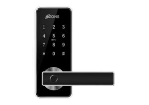 Ozone Morphy BT OZ-FDL-03-BL-STD Smart Digital Electronic Door Lock: A stylish and secure electronic door lock by Ozone, featuring fingerprint access, black color, and polished finish for enhanced aesthetics and functionality.