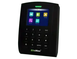Digital Arrow Fingerprint Time & Attendance System with Advanced Fingerprint Sensor + RFID Card Support - Biomax N-BM21: A comprehensive time and attendance system by Digital Arrow, featuring an advanced fingerprint sensor and RFID card support for accurate and secure attendance tracking