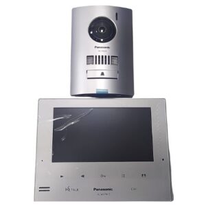 Image contains Indoor Screen unit of Panasonic VL-SV74 and Outdoor Bell unit. this is a single door bell unit for 1 Floor